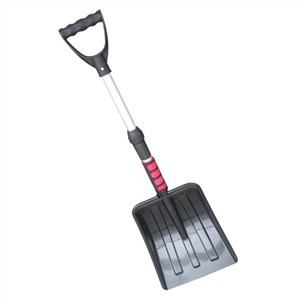 Pás de neve de plástico com alça de tubo