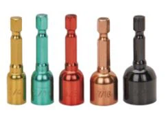 Conjunto de porca com código de cores de 5 peças